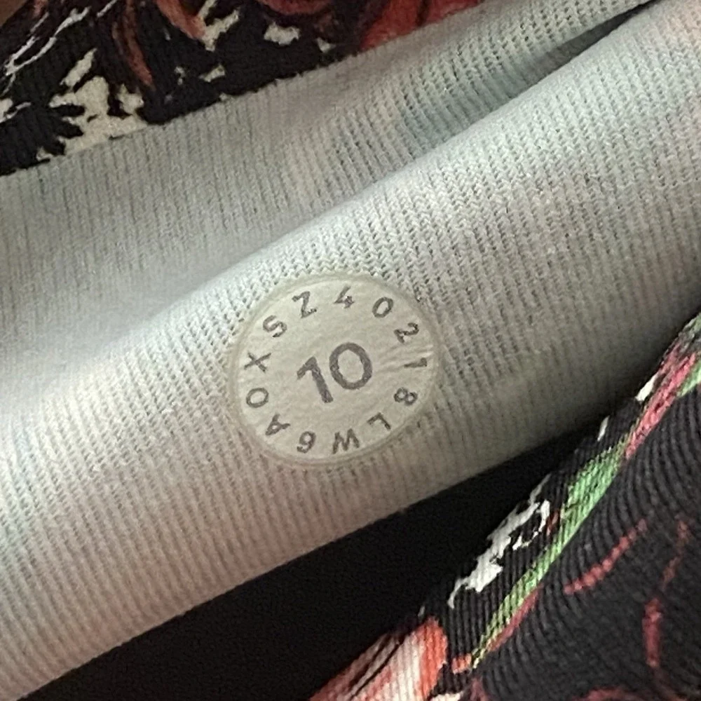 Lululemon Wunder Under Crop Leggings Womens 10 Multicolor Floral Zen Garden Boho